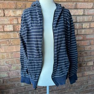 Urban Outfitters BDG Striped Zip-Up Hoodie